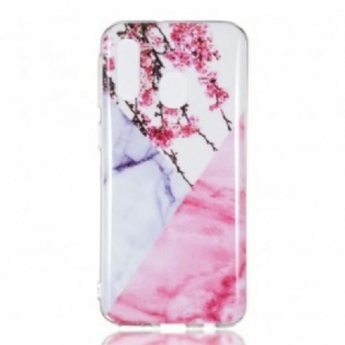 Cover Samsung Galaxy A40 Marmoreret Blommeblomst