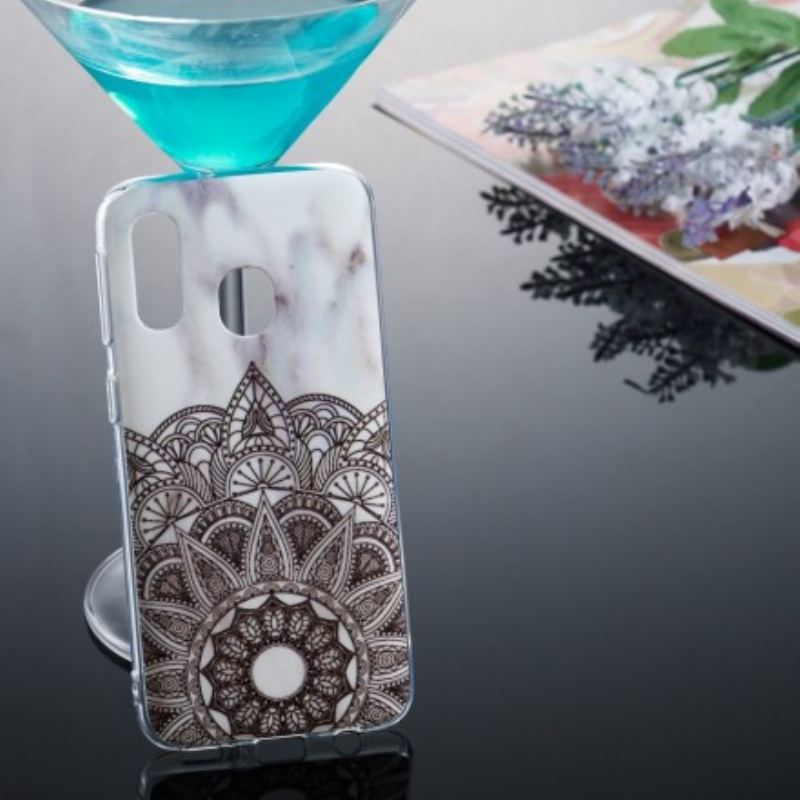 Cover Samsung Galaxy A40 Marmoreret Mandala