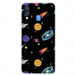 Cover Samsung Galaxy A40 Planet Galaxy