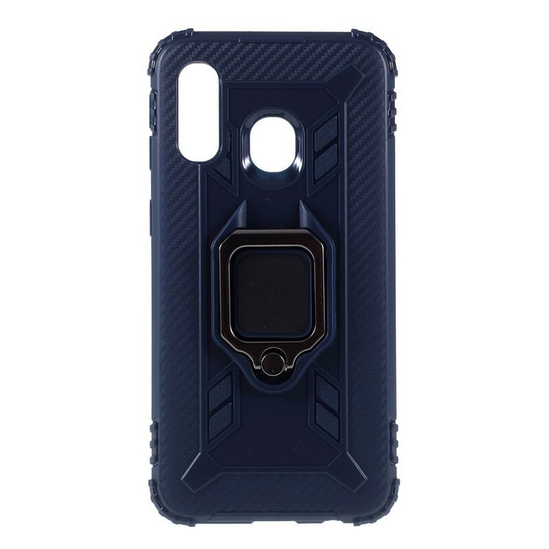 Cover Samsung Galaxy A40 Ring Og Kulfiber