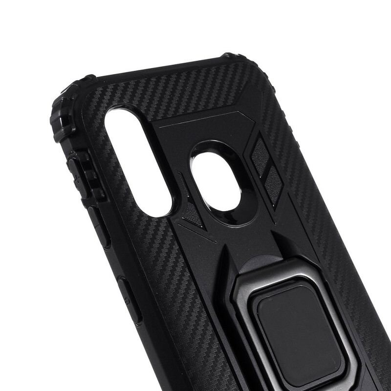 Cover Samsung Galaxy A40 Ring Og Kulfiber