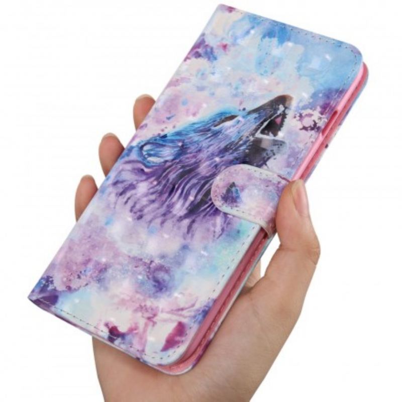 Flip Cover Samsung Galaxy A40 Akvarel Ulv