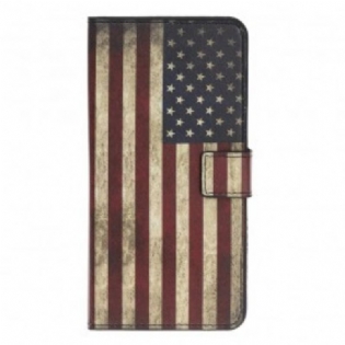 Flip Cover Samsung Galaxy A40 Amerikansk Flag
