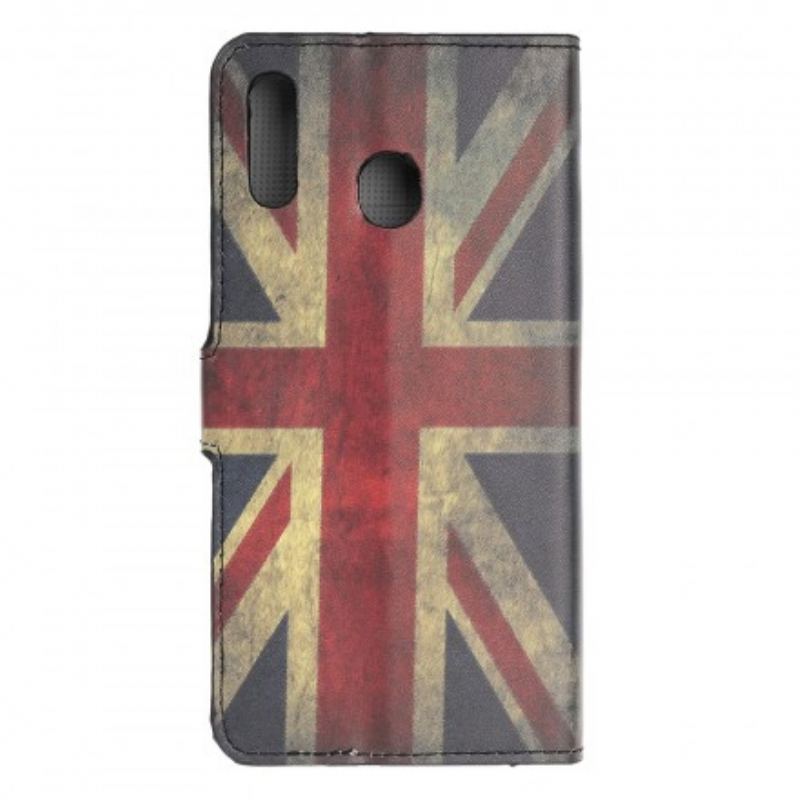 Flip Cover Samsung Galaxy A40 England Flag