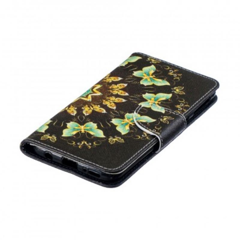 Flip Cover Samsung Galaxy A40 Mandala Sommerfugle