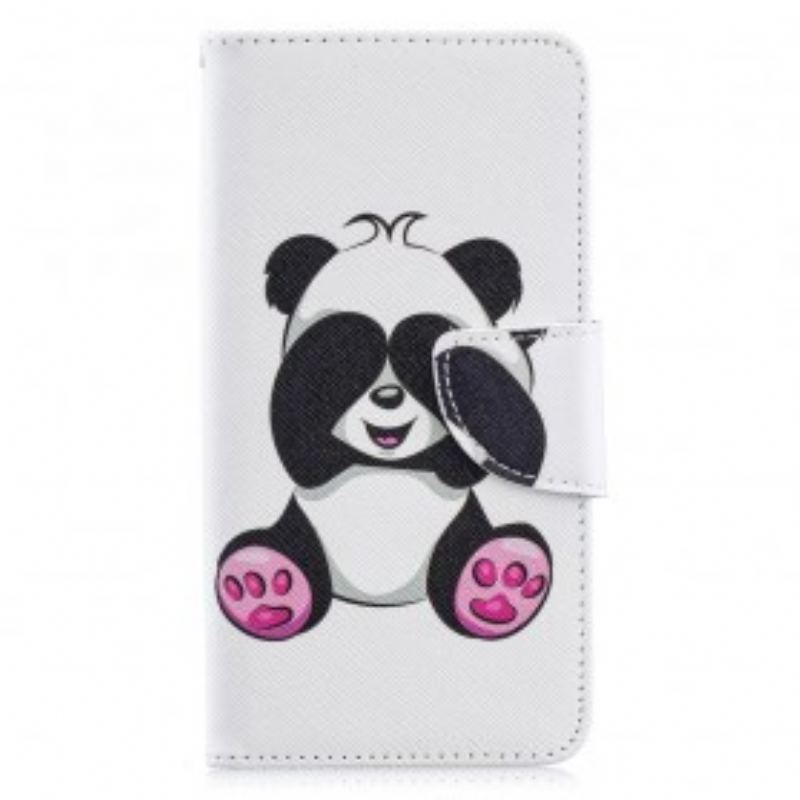 Flip Cover Samsung Galaxy A40 Panda Sjov