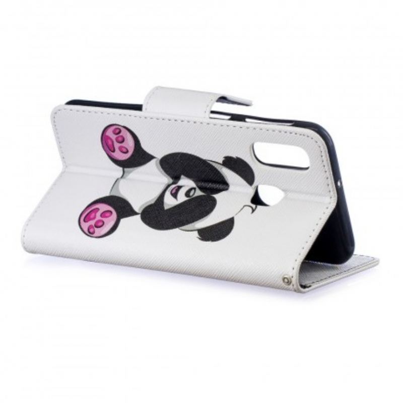 Flip Cover Samsung Galaxy A40 Panda Sjov