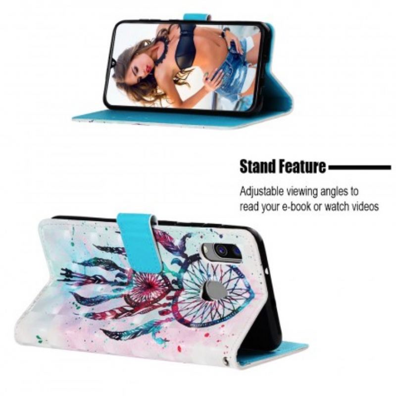 Flip Cover Samsung Galaxy A40 Rød Drømmefanger