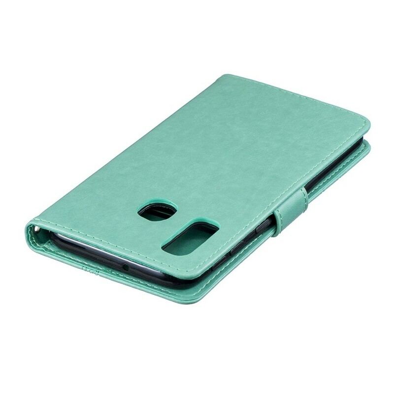 Flip Cover Samsung Galaxy A40 Sommerfugle I Hvirvel