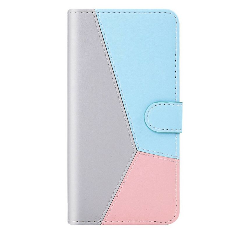 Flip Cover Samsung Galaxy A40 Trefarvet Lædereffekt