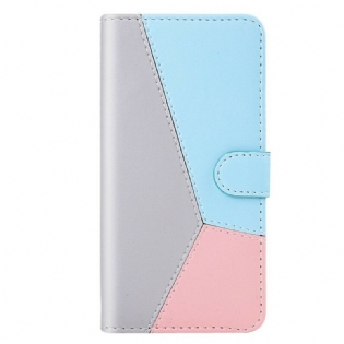 Flip Cover Samsung Galaxy A40 Trefarvet Lædereffekt