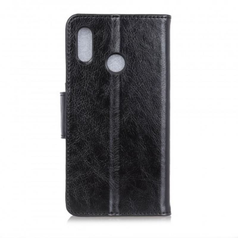 Læder Cover Samsung Galaxy A40 Skinnende Lædereffekt