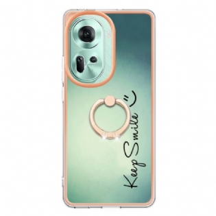 Cover Oppo Reno 11 5g Hold Smile Ringholder