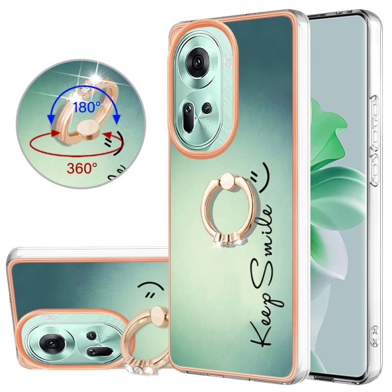 Cover Oppo Reno 11 5g Hold Smile Ringholder