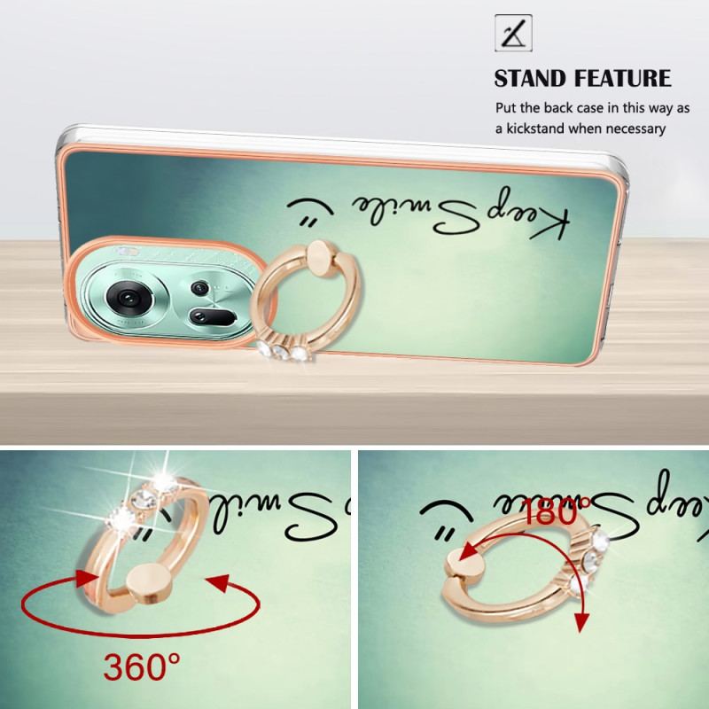 Cover Oppo Reno 11 5g Hold Smile Ringholder