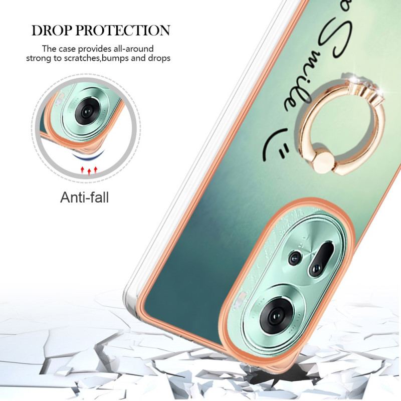 Cover Oppo Reno 11 5g Hold Smile Ringholder