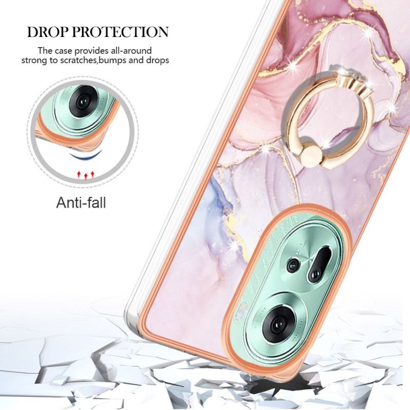 Cover Oppo Reno 11 5g Marmor Design Support Ring