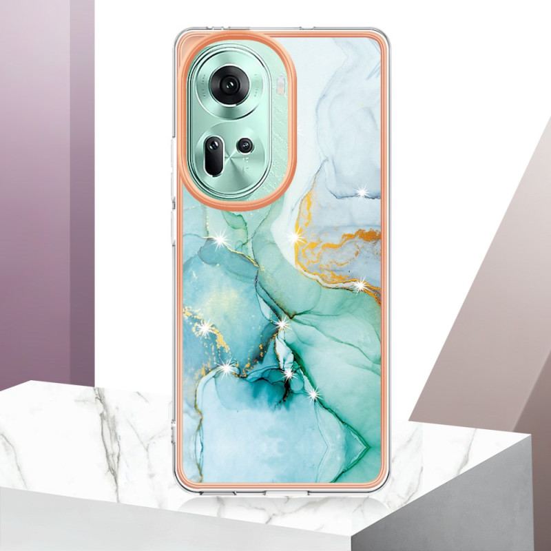 Cover Oppo Reno 11 5g Telefon Etui Marmormønster