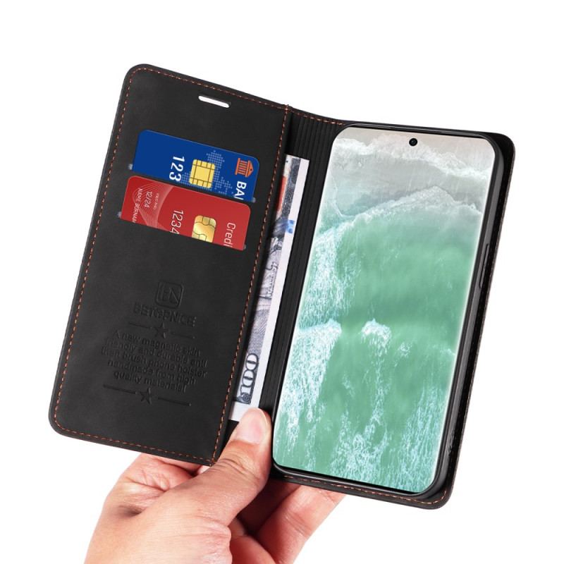 Flip Cover Oppo Reno 11 5g Betopnice Ruskindseffekt Rfid-blokering