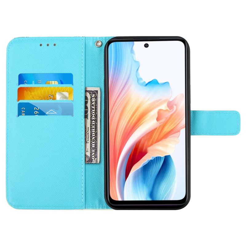 Flip Cover Oppo Reno 11 5g Grå Ugle