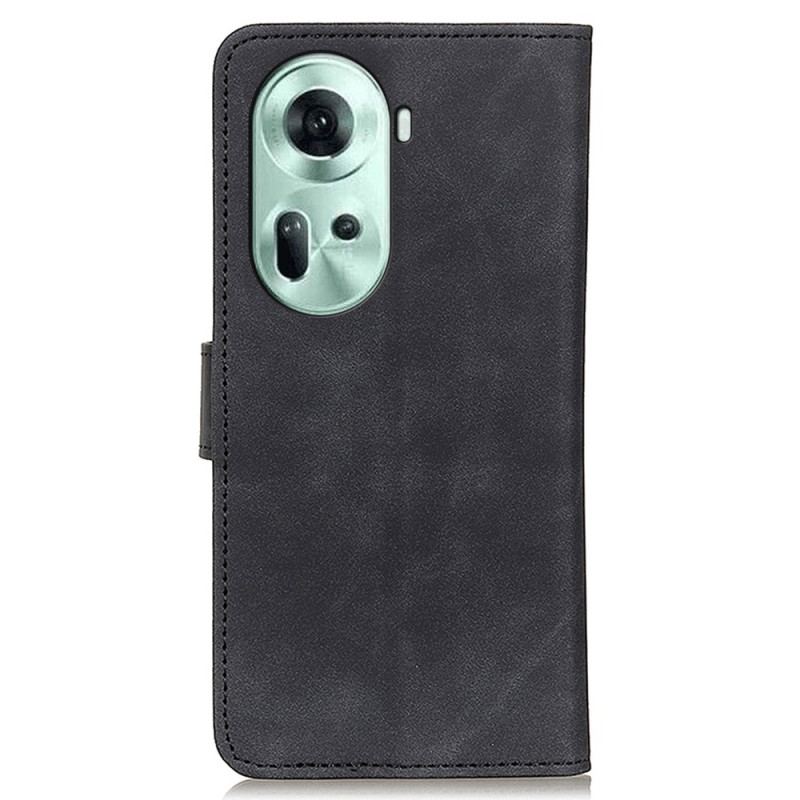 Flip Cover Oppo Reno 11 5g Retro Lædereffekt Khazneh