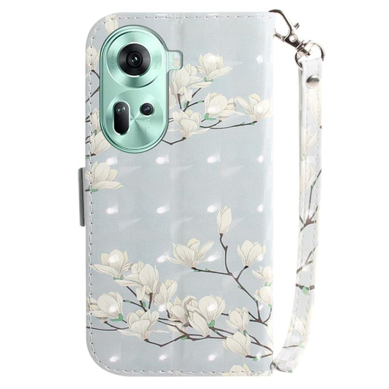 Flip Cover Oppo Reno 11 5g Stribede Magnolier