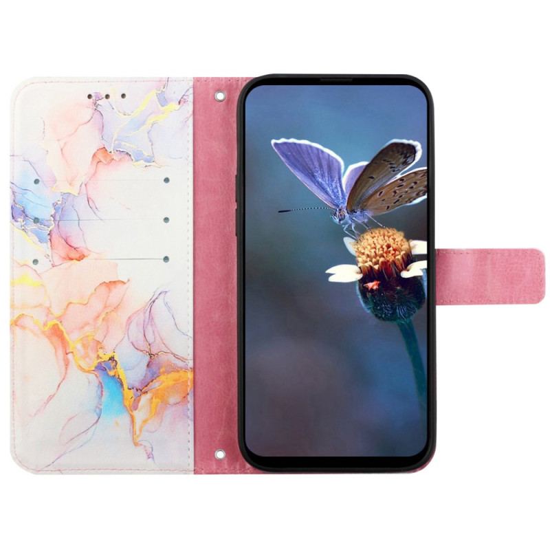 Flip Cover Til Oppo Reno 11 5g Marmor Skulderrem