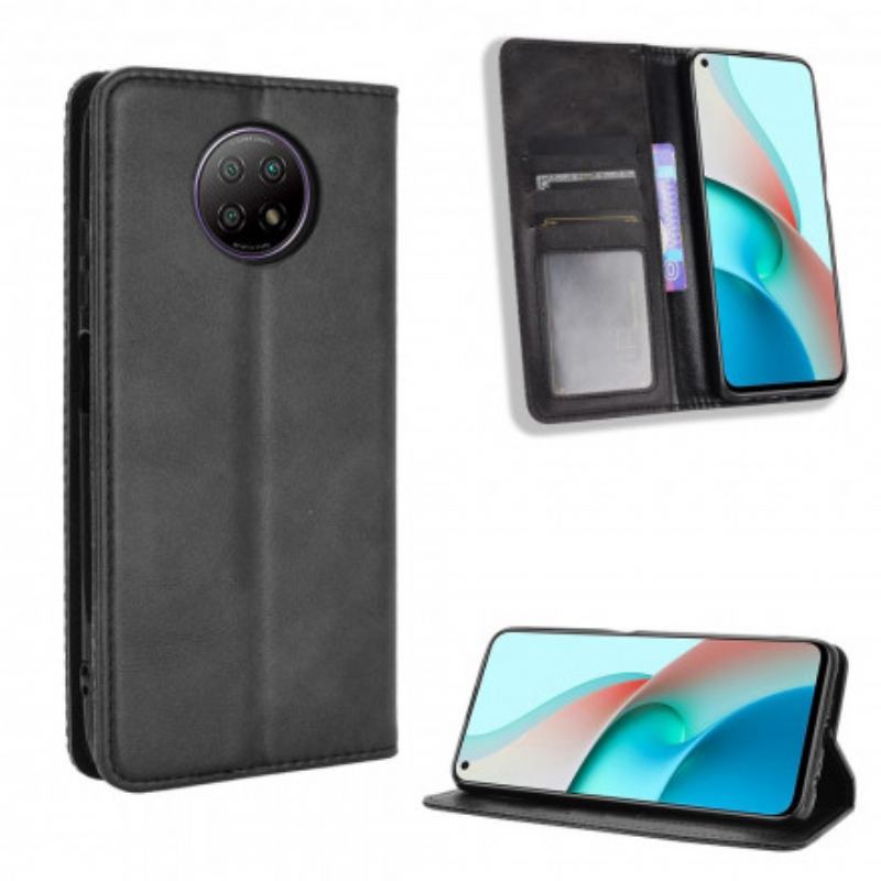 Cover Xiaomi Redmi Note 9T Flip Cover Stiliseret Lædereffekt