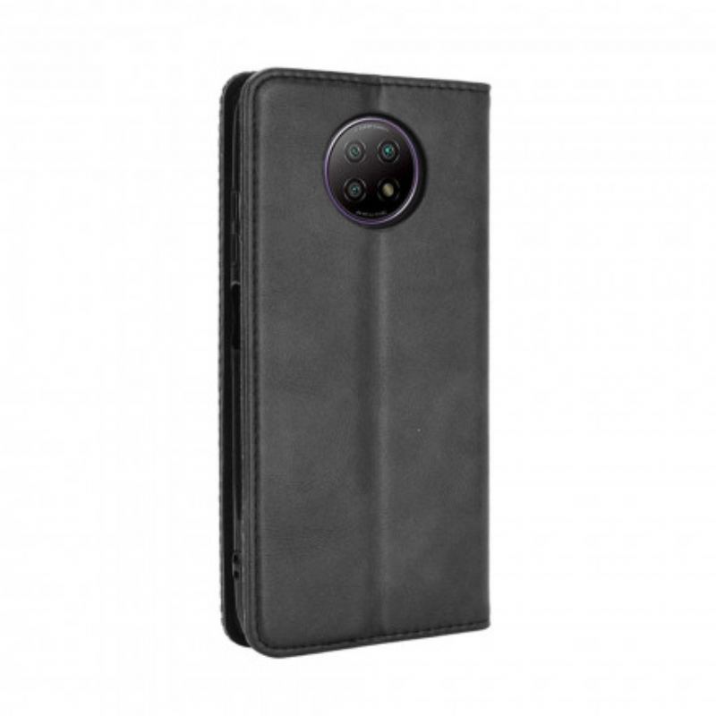 Cover Xiaomi Redmi Note 9T Flip Cover Stiliseret Lædereffekt