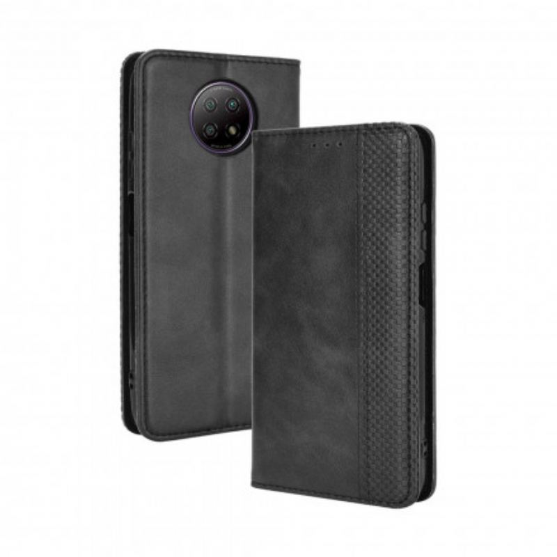 Cover Xiaomi Redmi Note 9T Flip Cover Stiliseret Lædereffekt