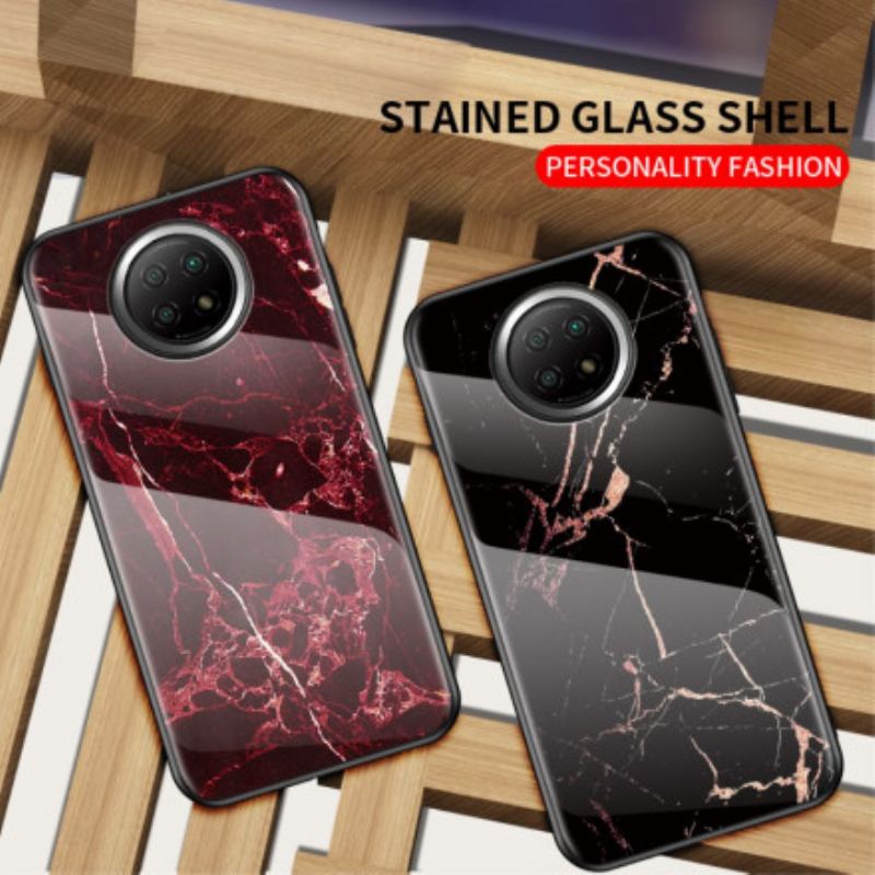 Cover Xiaomi Redmi Note 9T Premium Farver Hærdet Glas