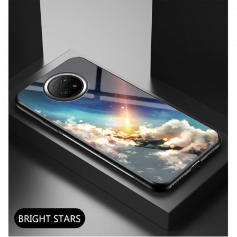 Cover Xiaomi Redmi Note 9T Stjernehimmel Hærdet Glas
