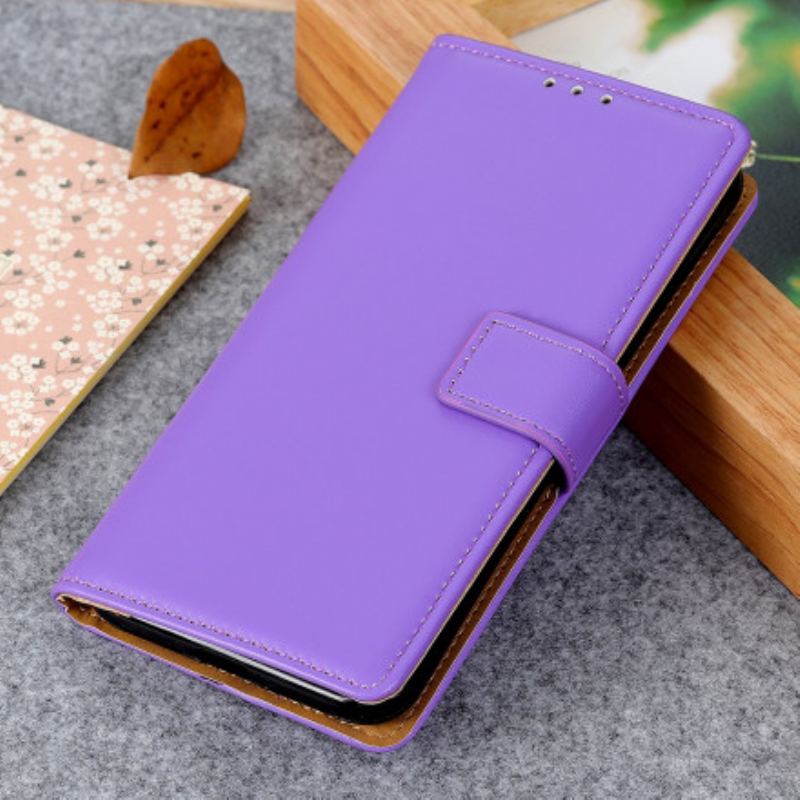 Flip Cover Xiaomi Redmi Note 9T Almindeligt Imiteret Læder