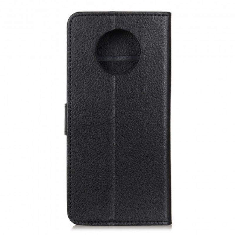 Flip Cover Xiaomi Redmi Note 9T Traditionel Litchi