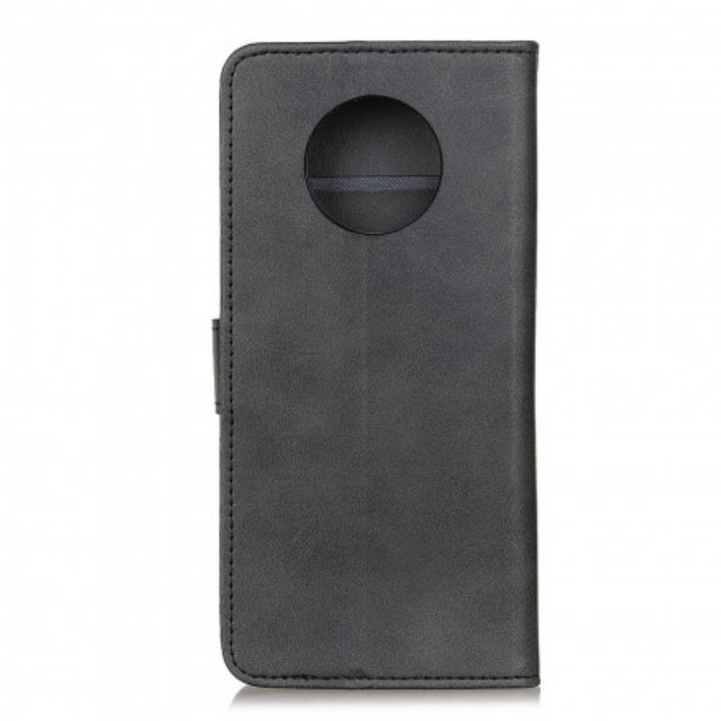 Læder Cover Xiaomi Redmi Note 9T Retro Mat Lædereffekt