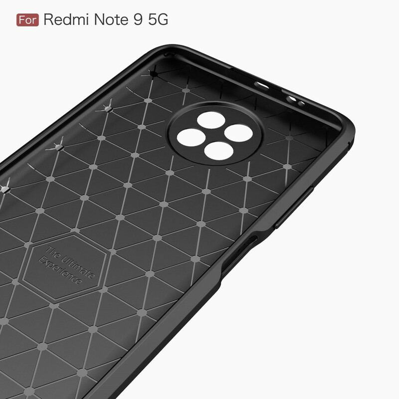 Mobilcover Xiaomi Redmi Note 9T Børstet Kulfiber