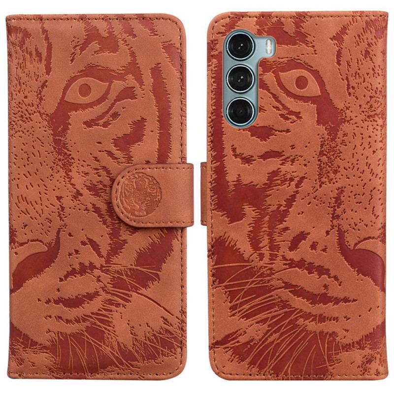 Flip Cover Moto G200 5G Tiger Ansigtsprint