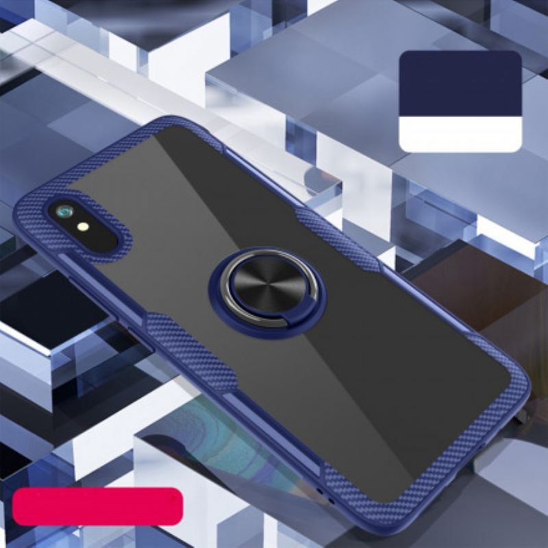 Cover Xiaomi Redmi 9A Carbon Fiber Metal Ring