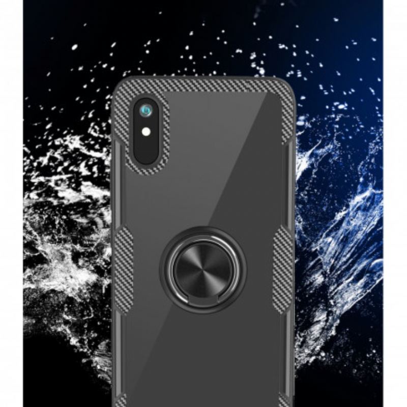 Cover Xiaomi Redmi 9A Carbon Fiber Metal Ring