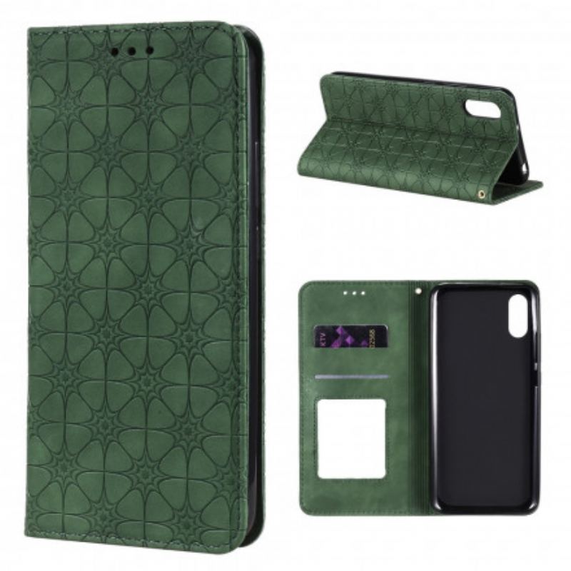 Cover Xiaomi Redmi 9A Flip Cover Barokke Blomster