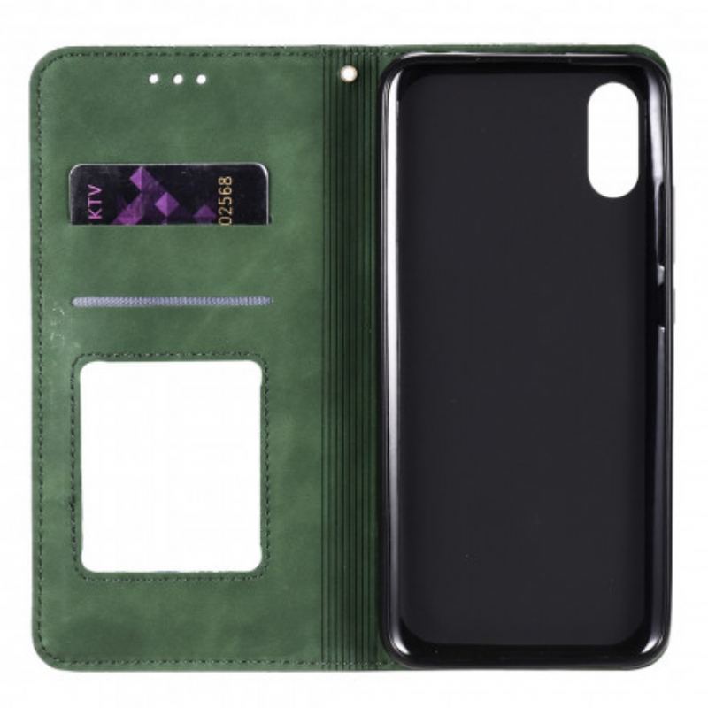 Cover Xiaomi Redmi 9A Flip Cover Barokke Blomster