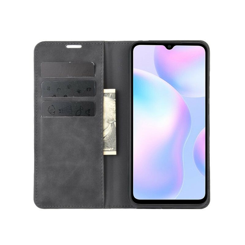 Cover Xiaomi Redmi 9A Flip Cover Blødt Lædereffekt