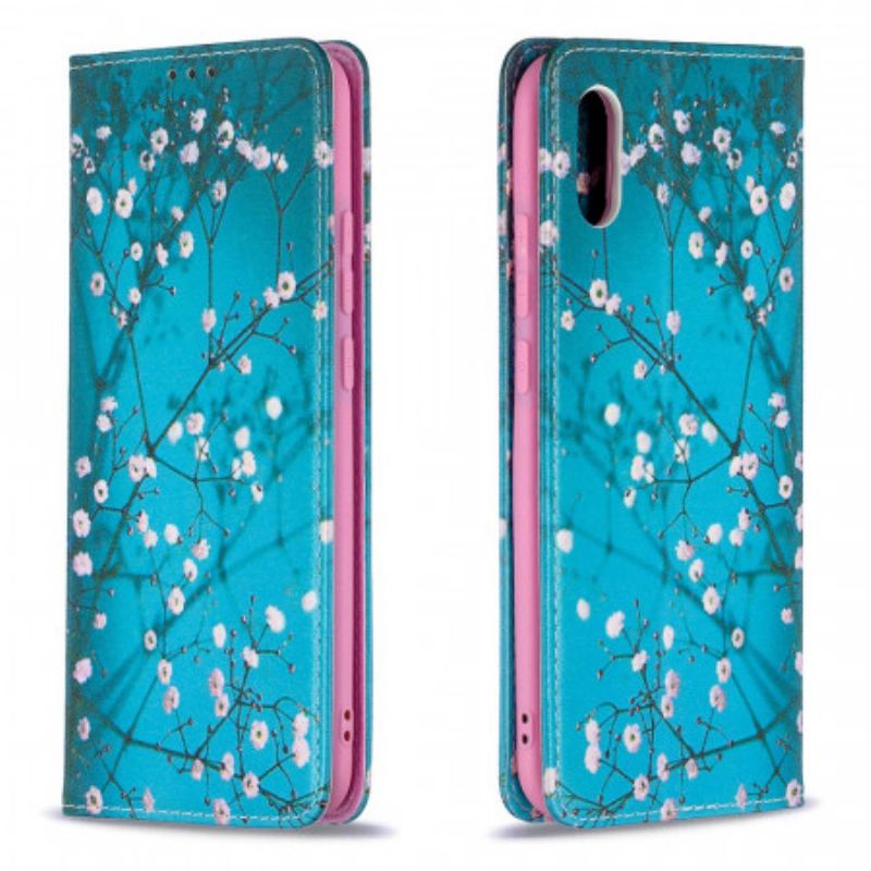 Cover Xiaomi Redmi 9A Flip Cover Blomstrende Grene