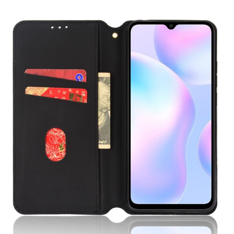 Cover Xiaomi Redmi 9A Flip Cover Diamant Læder Effekt