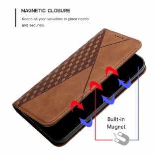 Cover Xiaomi Redmi 9A Flip Cover Geo Lædereffekt