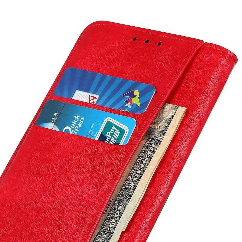 Cover Xiaomi Redmi 9A Flip Cover Tekstureret Splitlæder