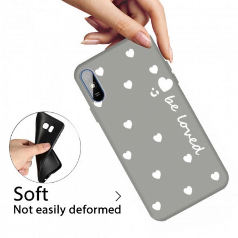 Cover Xiaomi Redmi 9A Silikone Heart Be Loved