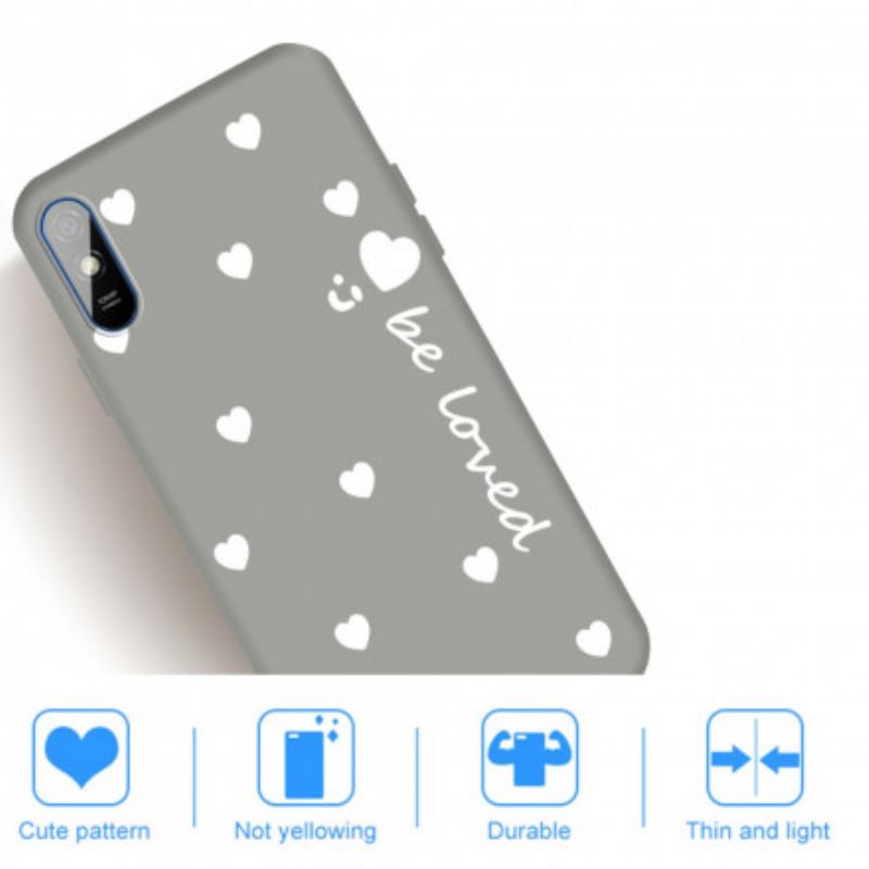 Cover Xiaomi Redmi 9A Silikone Heart Be Loved