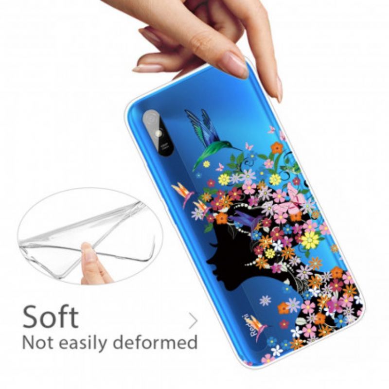 Cover Xiaomi Redmi 9A Smukt Blomsterhoved