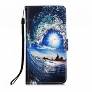 Flip Cover Xiaomi Redmi 9A Med Snor Daydreams Lanyard Landscape